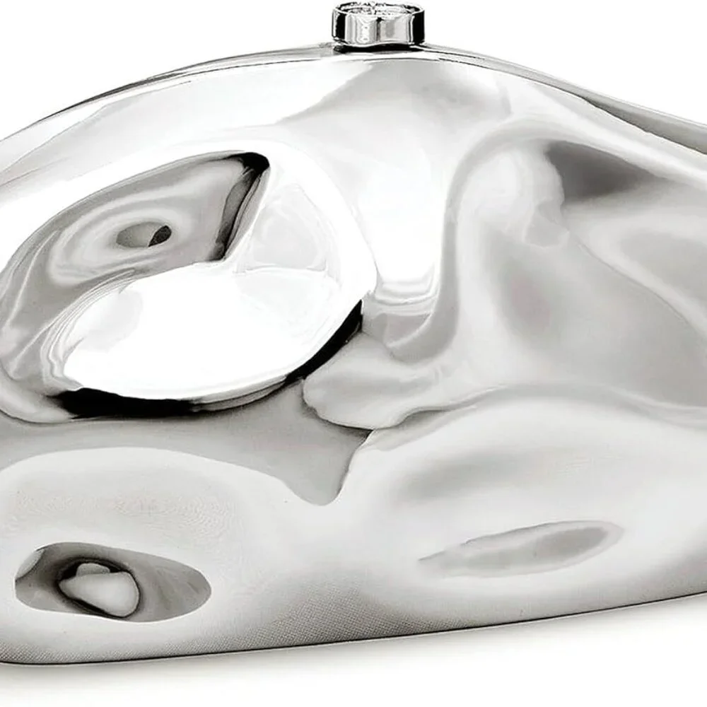 Acrylic Clutch Purse for Women Silver Evening Handbag for Wedding Party